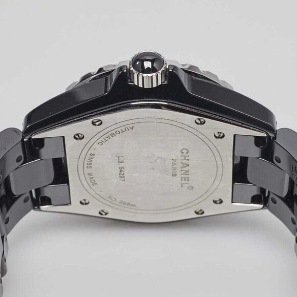 Chanel Black J12 Ceramic and Diamond 38mm Automatic Watch H1759 - Picture 2 of 6